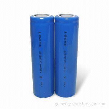Cylindrical Lithium- ion Batteries with Extra Capacity of 2,200mAh, Suitable for Telecommunications